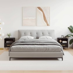 vidaXL Mesitas de noche 2 uds madera ingeniería negro 40x35x47,5 cm