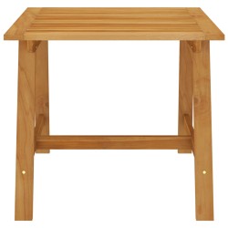 vidaXL Mesa de comedor de jardín madera maciza de acacia 88x88x74 cm
