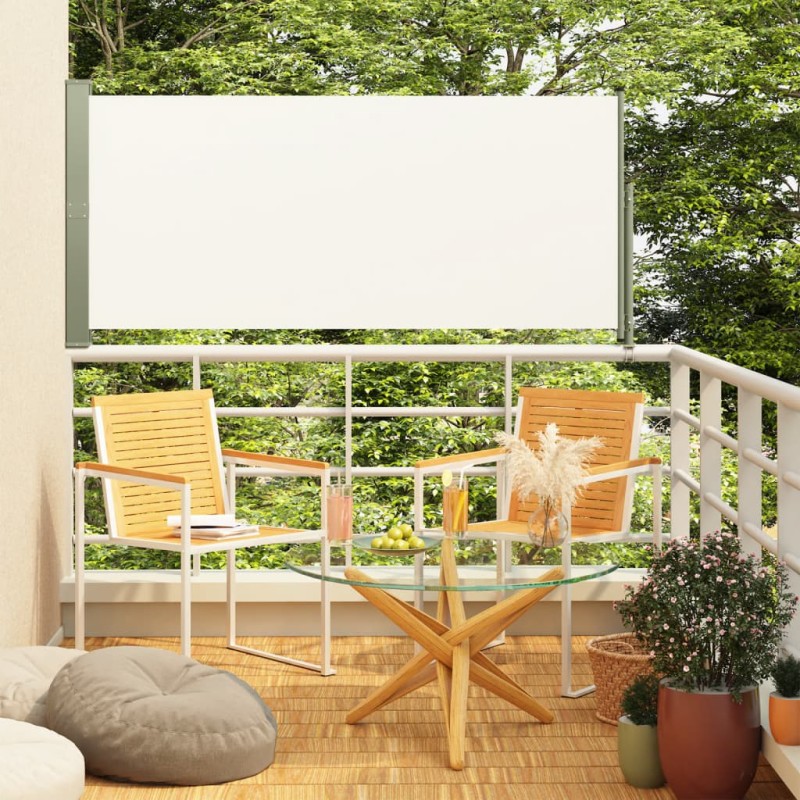vidaXL Toldo lateral retráctil de jardín crema 140x300 cm vidaXL Toldo lateral retráctil de jardín crema 140x300 cm