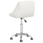 vidaXL Sillas de comedor giratorias 6 uds cuero sintético blanco