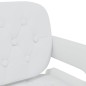 vidaXL Sillas de comedor giratorias 6 uds de cuero sintético blanco
