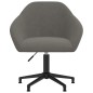 vidaXL Sillas de comedor giratorias 4 unidades terciopelo gris oscuro
