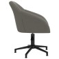 vidaXL Sillas de comedor giratorias 4 unidades terciopelo gris oscuro