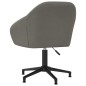 vidaXL Sillas de comedor giratorias 4 unidades terciopelo gris oscuro