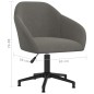 vidaXL Sillas de comedor giratorias 4 unidades terciopelo gris oscuro