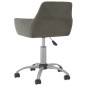 vidaXL Sillas de comedor giratorias 4 unidades terciopelo gris oscuro vidaXL Sillas de comedor giratorias 4 unidades terciopelo gris oscuro