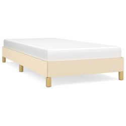 vidaXL Estructura de cama de tela color crema 80x200 cm