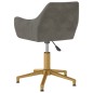 vidaXL Sillas de comedor giratorias 6 unidades terciopelo gris oscuro vidaXL Sillas de comedor giratorias 6 unidades terciopelo gris oscuro