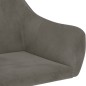 vidaXL Sillas de comedor giratorias 6 unidades terciopelo gris oscuro vidaXL Sillas de comedor giratorias 6 unidades terciopelo gris oscuro