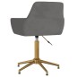 vidaXL Silla de oficina giratoria de terciopelo gris oscuro vidaXL Silla de oficina giratoria de terciopelo gris oscuro