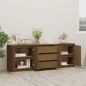 vidaXL Armario auxiliar marrón miel madera maciza de pino 180x36x65 cm vidaXL Armario auxiliar marrón miel madera maciza de pino 180x36x65 cm