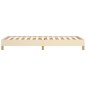 vidaXL Estructura de cama de tela color crema 80x200 cm