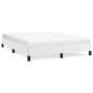 vidaXL Estructura de cama de cuero sintético blanco 140x190 cm vidaXL Estructura de cama de cuero sintético blanco 140x190 cm