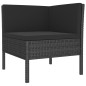 vidaXL Set de muebles de jardín 8 pzas y cojines ratán sintético negro vidaXL Set de muebles de jardín 8 pzas y cojines ratán sintético negro