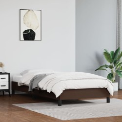 vidaXL Estructura de cama cuero sintético marrón 80x200 cm