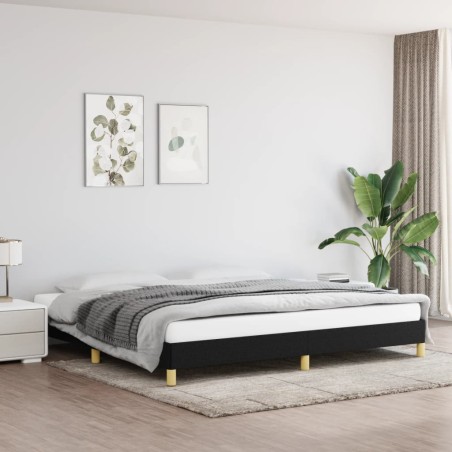 vidaXL Estructura de cama tela gris claro 200x200 cm