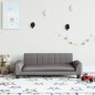 vidaXL Sofá para niños de cuero sintético gris 90x53x30 cm vidaXL Sofá para niños de cuero sintético gris 90x53x30 cm