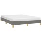 vidaXL Estructura de cama de tela gris oscuro 140x200 cm