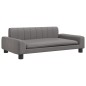 vidaXL Sofá para niños de cuero sintético gris 90x53x30 cm vidaXL Sofá para niños de cuero sintético gris 90x53x30 cm