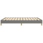 vidaXL Estructura de cama de tela gris oscuro 140x200 cm