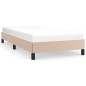 vidaXL Estructura de cama cuero sintético color capuchino 80x200 cm vidaXL Estructura de cama cuero sintético color capuchino 80x200 cm