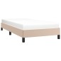 vidaXL Estructura de cama cuero sintético color capuchino 80x200 cm vidaXL Estructura de cama cuero sintético color capuchino 80x200 cm