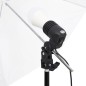 vidaXL Kit de estudio fotográfico con set de luces, fondo y reflector vidaXL Kit de estudio fotográfico con set de luces, fondo y reflector