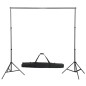 vidaXL Kit de estudio fotográfico con set de luces, fondo y reflector vidaXL Kit de estudio fotográfico con set de luces, fondo y reflector