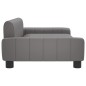 vidaXL Sofá para niños de cuero sintético gris 90x53x30 cm vidaXL Sofá para niños de cuero sintético gris 90x53x30 cm