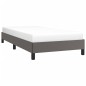 vidaXL Estructura de cama cuero sintético gris 90x190 cm