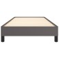 vidaXL Estructura de cama cuero sintético gris 90x190 cm