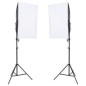 vidaXL Kit de estudio fotográfico con set de luces y reflector vidaXL Kit de estudio fotográfico con set de luces y reflector