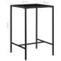 vidaXL Set muebles bar jardín 3 piezas y cojines ratán sintético negro vidaXL Set muebles bar jardín 3 piezas y cojines ratán sintético negro