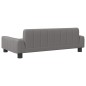 vidaXL Sofá para niños de cuero sintético gris 90x53x30 cm vidaXL Sofá para niños de cuero sintético gris 90x53x30 cm