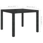 vidaXL Juego de comedor de jardín 3 pzas con cojines ratán PE negro vidaXL Juego de comedor de jardín 3 pzas con cojines ratán PE negro