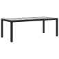 vidaXL Juego de comedor de jardín 7 piezas ratán sintético negro vidaXL Juego de comedor de jardín 7 piezas ratán sintético negro