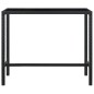 vidaXL Set de bar de jardín 5 pzas y cojines ratán sintético negro vidaXL Set de bar de jardín 5 pzas y cojines ratán sintético negro