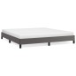vidaXL Estructura de cama de cuero sintético gris 200x200 cm vidaXL Estructura de cama de cuero sintético gris 200x200 cm