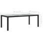 vidaXL Juego de comedor de jardín 7 piezas ratán sintético negro vidaXL Juego de comedor de jardín 7 piezas ratán sintético negro