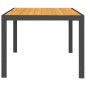 vidaXL Juego de comedor de jardín 7 piezas ratán sintético negro vidaXL Juego de comedor de jardín 7 piezas ratán sintético negro