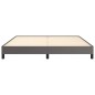vidaXL Estructura de cama de cuero sintético gris 200x200 cm vidaXL Estructura de cama de cuero sintético gris 200x200 cm