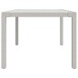 vidaXL Juego comedor de jardín 5 pzas y cojines ratán sintético blanco vidaXL Juego comedor de jardín 5 pzas y cojines ratán sintético blanco