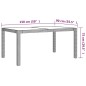 vidaXL Set de comedor de jardín 5 pzas y cojines ratán sintético gris