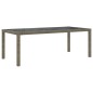 vidaXL Set de comedor de jardín 7 pzas y cojines ratán sintético gris vidaXL Set de comedor de jardín 7 pzas y cojines ratán sintético gris
