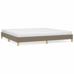 vidaXL Estructura de cama de tela gris taupe 200x200 cm