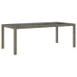 vidaXL Set de comedor de jardín 9 pzas y cojines ratán sintético gris vidaXL Set de comedor de jardín 9 pzas y cojines ratán sintético gris