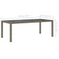 vidaXL Set de comedor de jardín 9 pzas y cojines ratán sintético gris vidaXL Set de comedor de jardín 9 pzas y cojines ratán sintético gris
