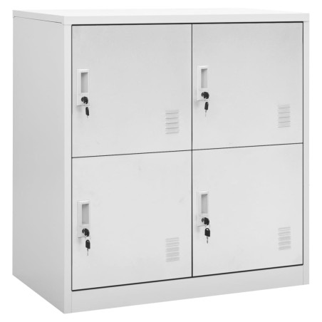 vidaXL Armarios taquilla 5 uds de acero gris claro 90x45x92,5 cm