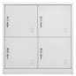 vidaXL Armarios taquilla 5 uds de acero gris claro 90x45x92,5 cm