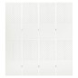 vidaXL Biombos divisores de 4 paneles 2 uds blanco acero 160x180 cm vidaXL Biombos divisores de 4 paneles 2 uds blanco acero 160x180 cm